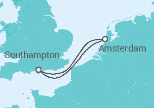 4 Night Northern Europe Cruise On Ventura Departing From Southampton itinerary map
