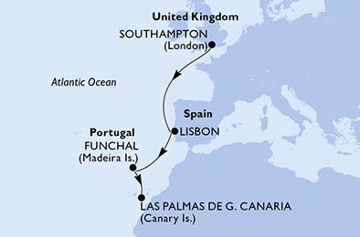 canary island cruises 2023 from southampton