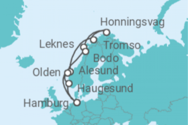 14 Night Norwegian Fjords Cruise On Costa Favolosa Departing From Hamburg