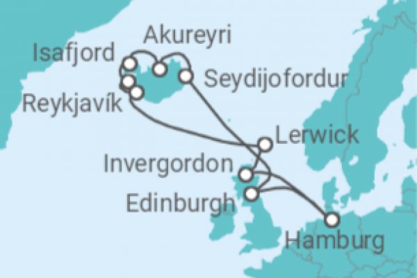 15 Night Iceland Cruise On Costa Favolosa Departing From Hamburg