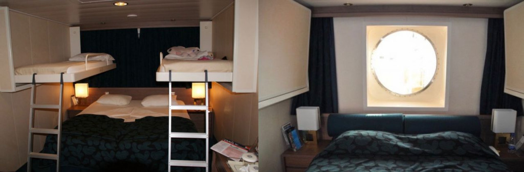 Oceanview cabins on MSC Magnifica