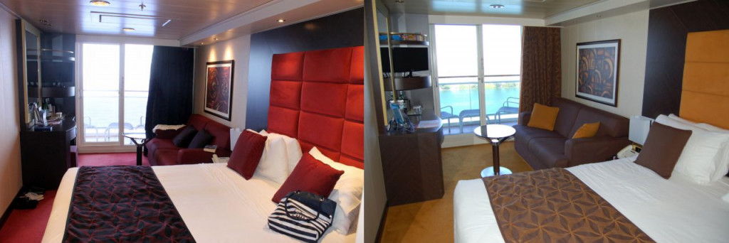 Balcony cabins on MSC Divina