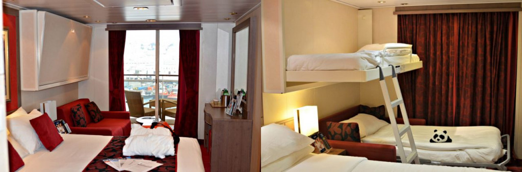 Oceanview cabins on MSC Magnifica