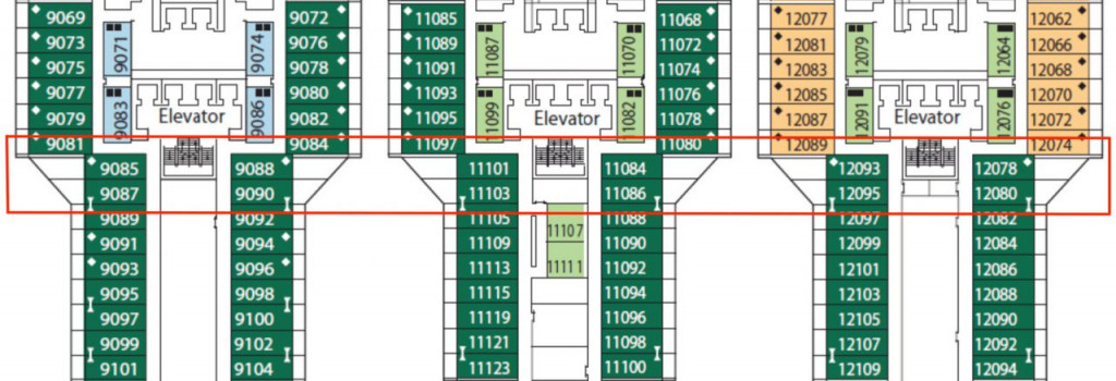 Balconies with an increased area on MSC Splendida