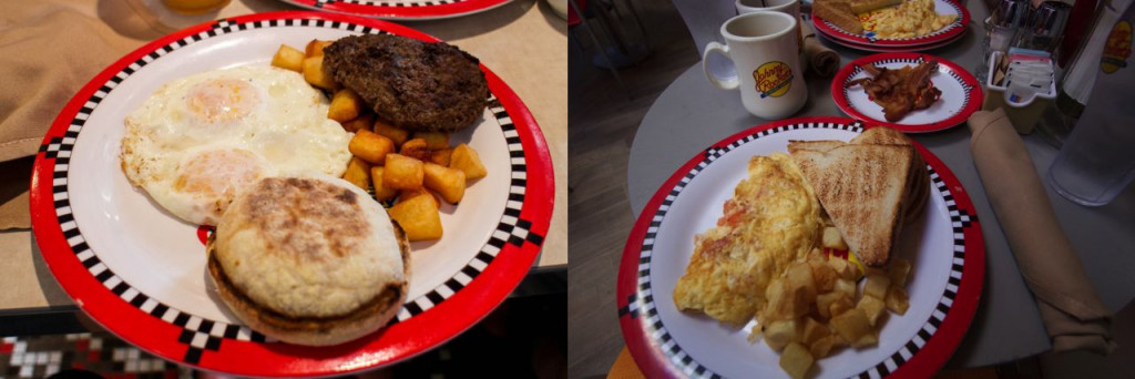 Breakfast at Johnny Rockets