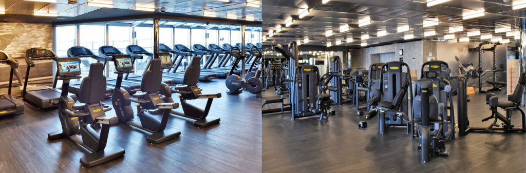 Fitness center on MSC Seaview
