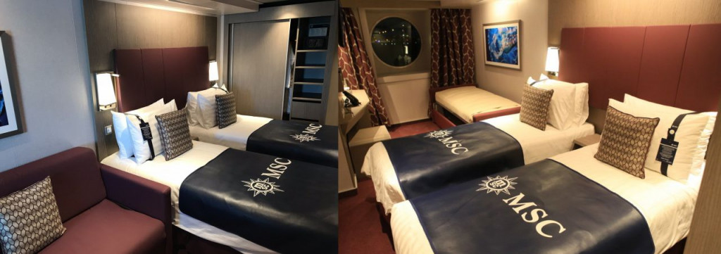 Oceanview cabin on MSC Seaside